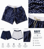 Navy-Quick Dry Shorts