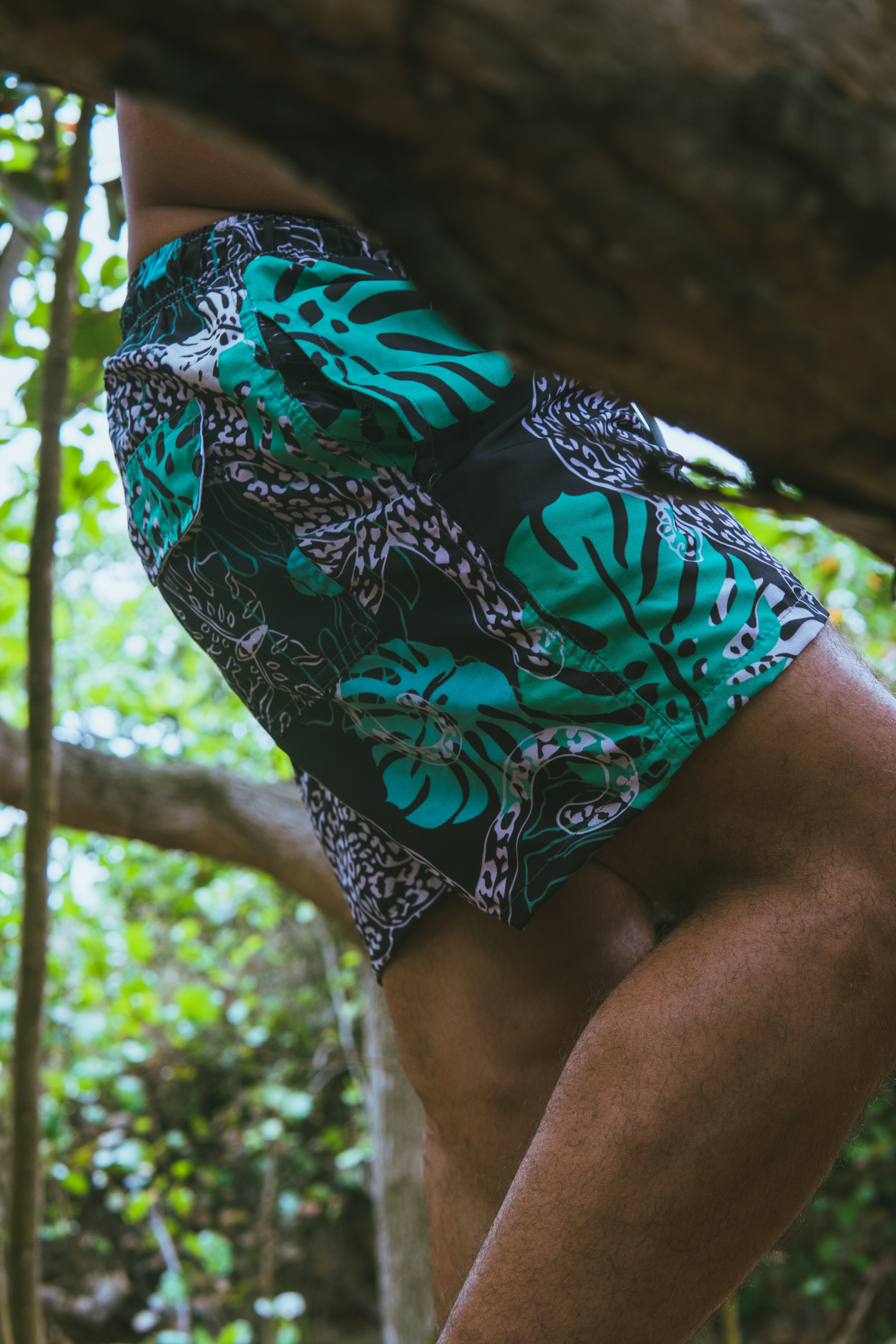 Emerald Jungle-Quick Dry Sustainable  Swim Shorts