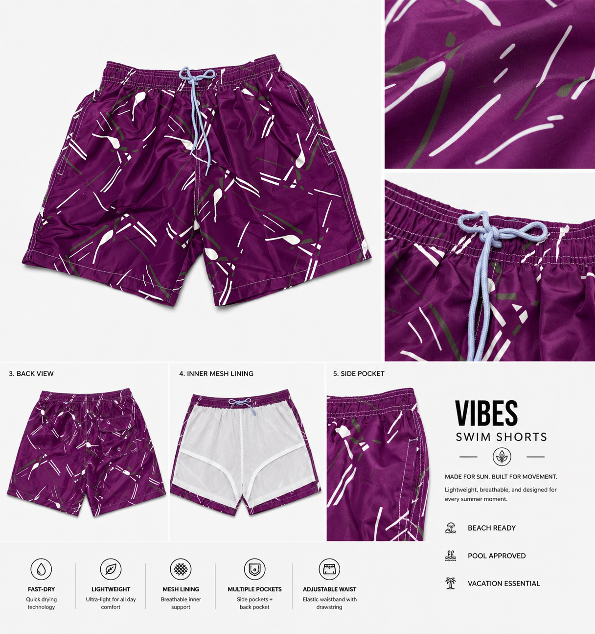 Kukuklan-Quick Dry Shorts