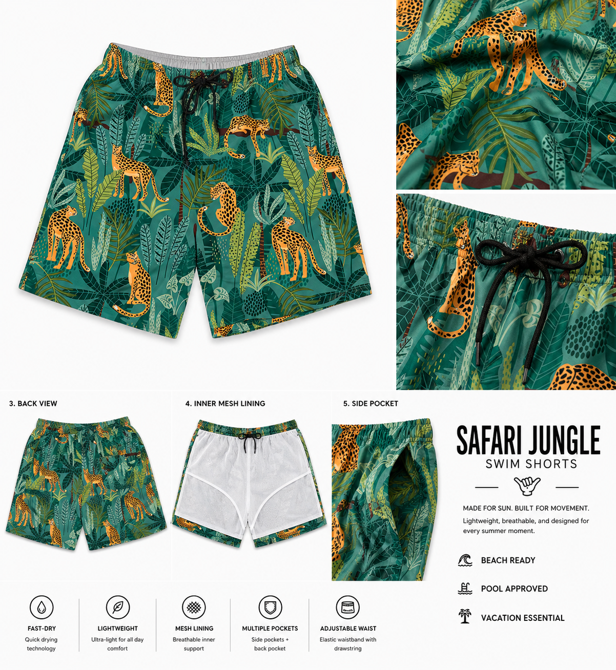 Safari-Quick Dry Shorts