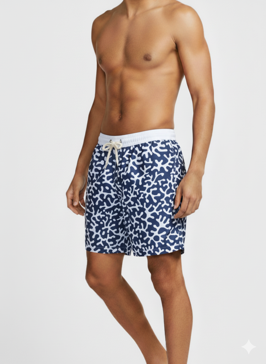 Coral-Quick Dry Sustainable  Swim Shorts